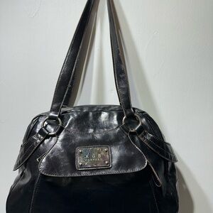 Black Leather Shoulder Bag